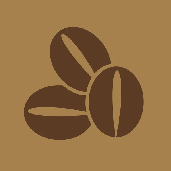 Granos de café símbolo — Vector de stock