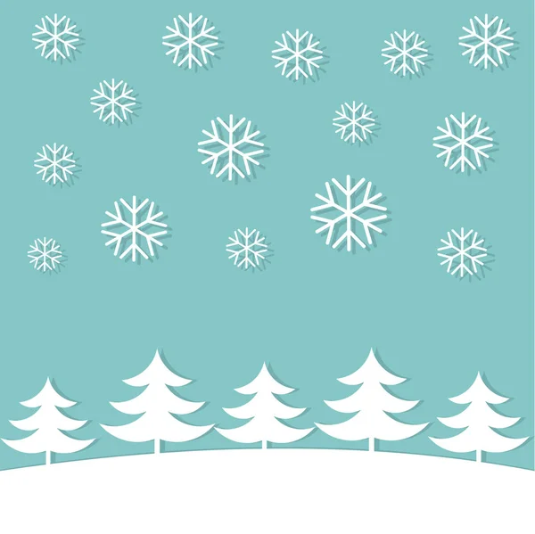 Carte hiver Noël — Image vectorielle