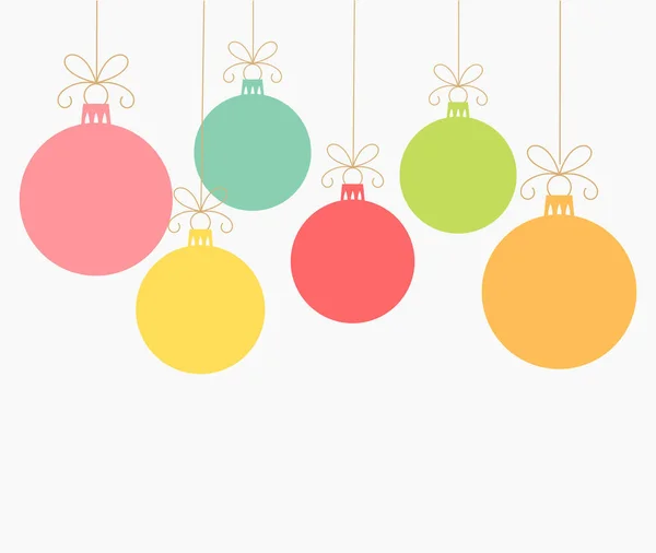 Цветные рождественские шары — стоковый вектор
