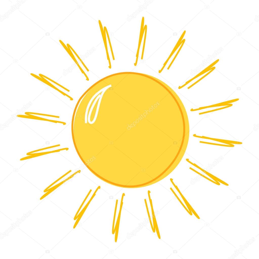 Doodle Sonne Zeichnung — Stockvektor © Studiobarcelona #133080732