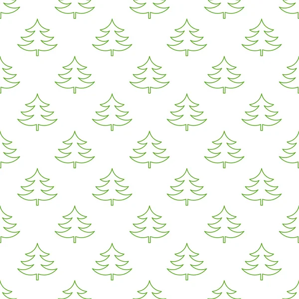 Christmas trees pattern — Stock Vector