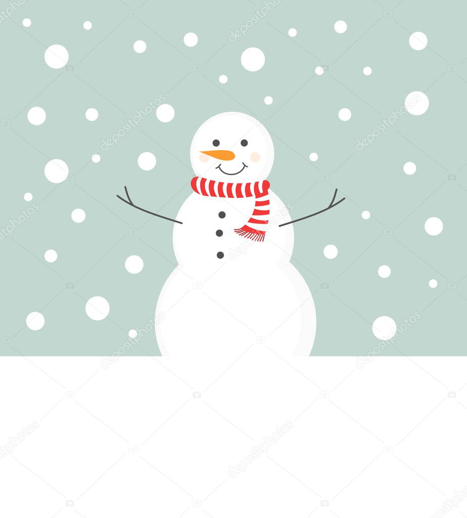 Snowman in scarf