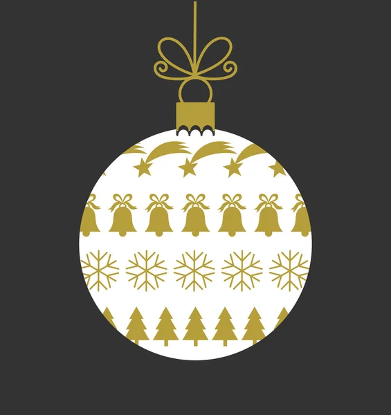 Christmas småsak med ornament — Stock vektor