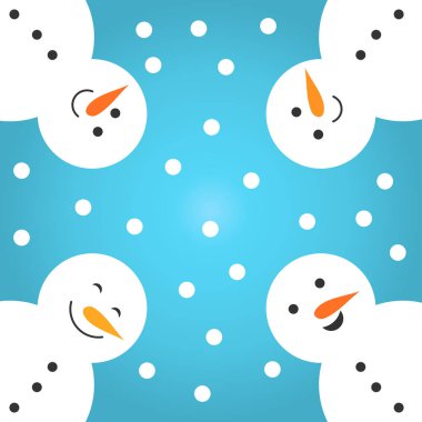 Kış kardan adam eğlenceli