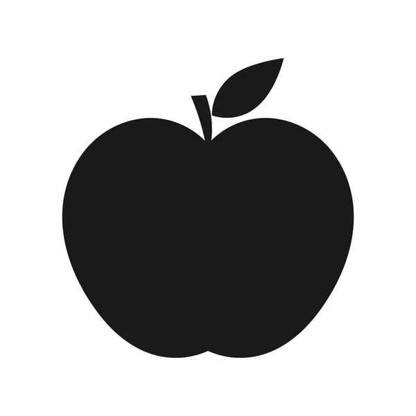 Icône Apple noire — Image vectorielle