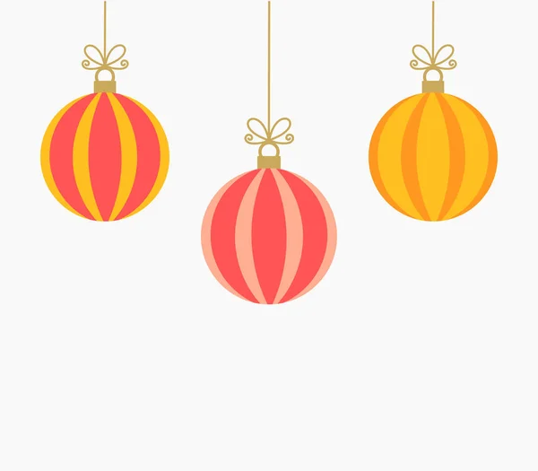 Ornements colorés de Noël — Image vectorielle