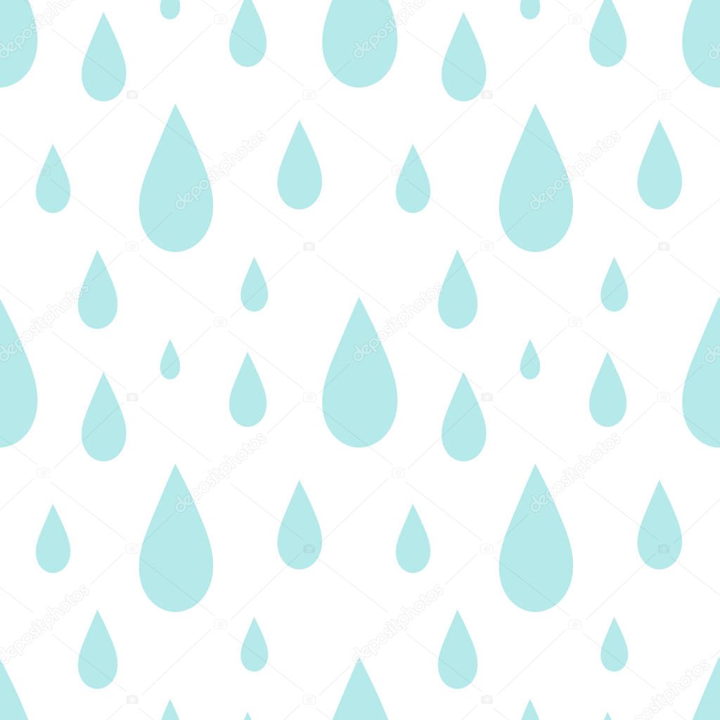 Rain seamless pattern