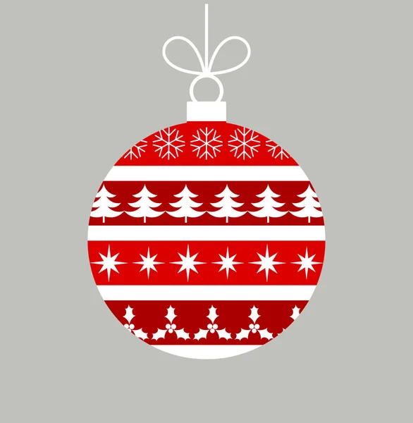 Kerstbal ornament — Stockvector