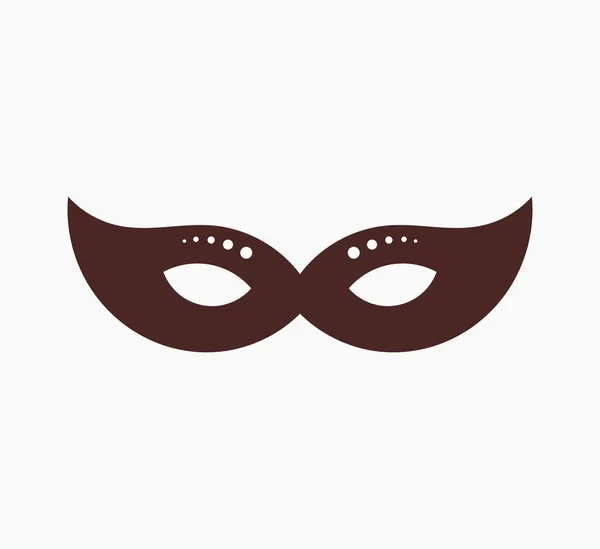 Farsangi maszk ikonjára — Stock Vector