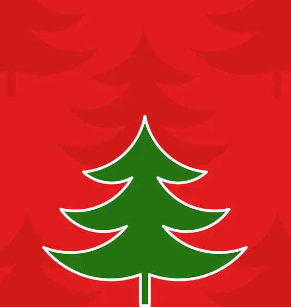 Weihnachtsbäume Hintergrund — Stockvektor