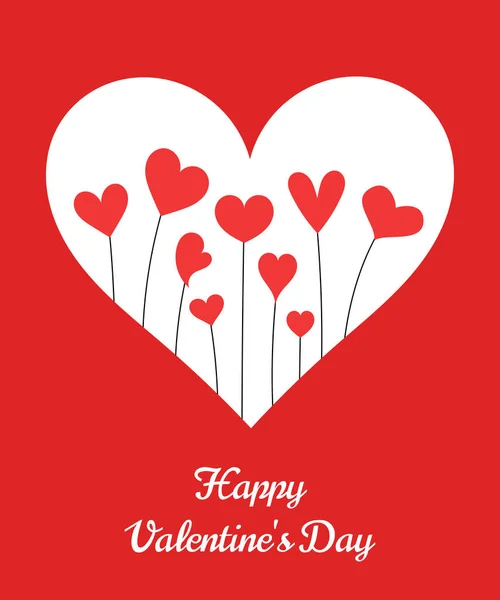 Día de San Valentín corazones lindos — Vector de stock