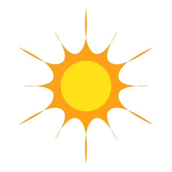 Icono del sol vector — Vector de stock