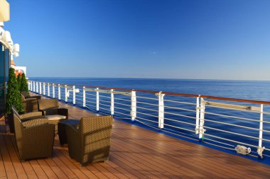 cruise gemi güvertesinde açın