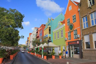 Willemstad Curacao renkli evleri