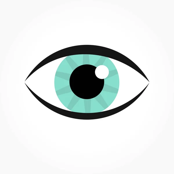 Ícone do olho azul —  Vetores de Stock