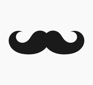 Bıyık simge vektör