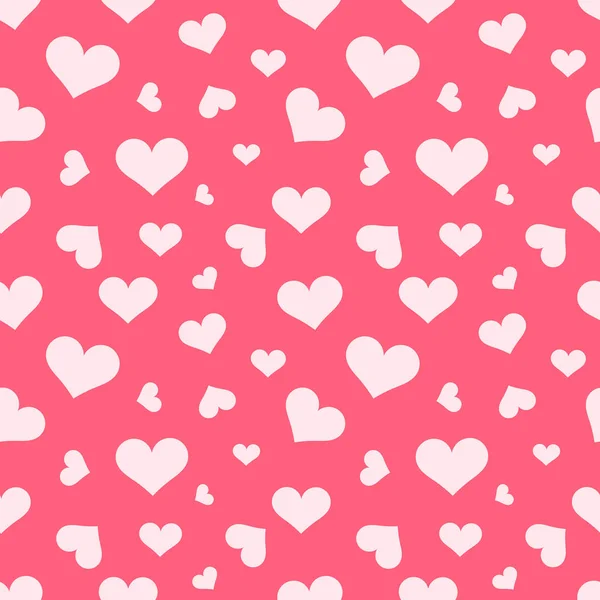 Pink hearts pattern — Stock Vector