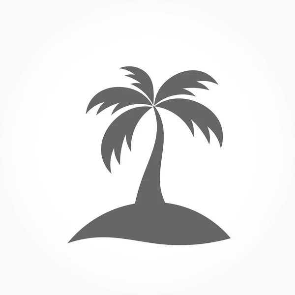 Palmboom pictogram — Stockvector