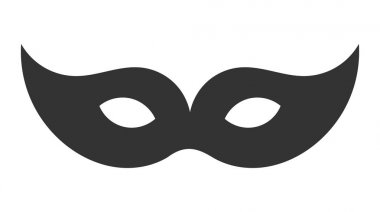 siyah karnaval maskesi