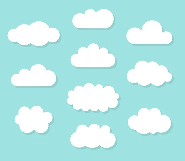 Clouds over blue sky — Stock Vector