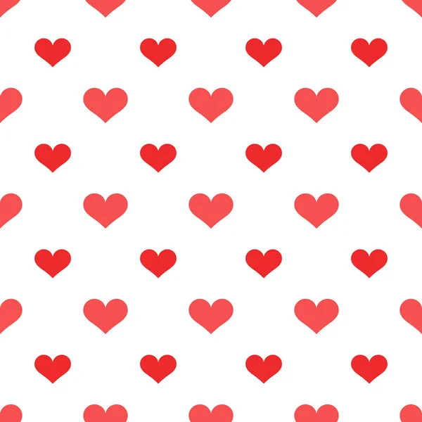 Patrón corazones rojos — Archivo Imágenes Vectoriales