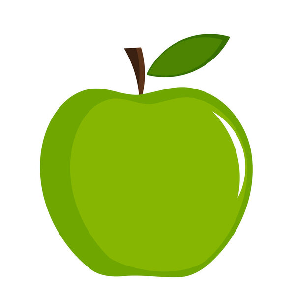 Зеленый вектор яблока
