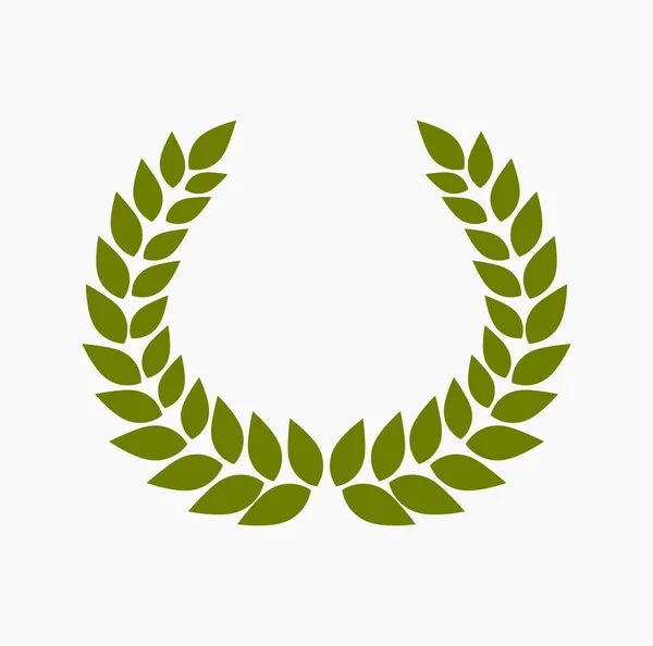 Green laurel wreath — Stock Vector