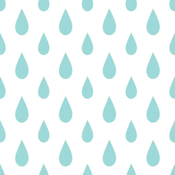 Regen fällt nahtloses Muster — Stockvektor