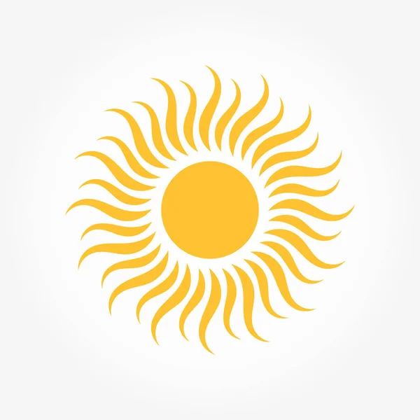 Simbolo o icona del sole — Vettoriale Stock