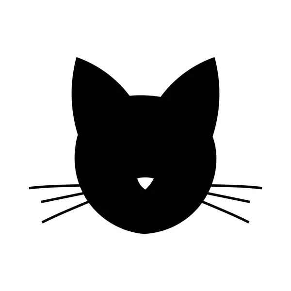 Иконка головы кота — стоковый вектор