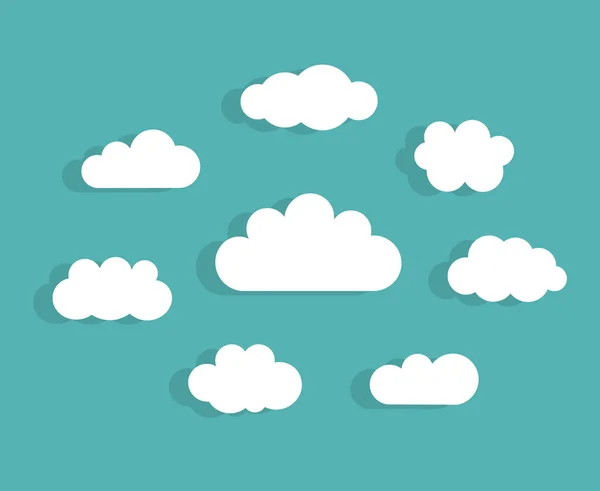 Clouds on blue sky — Stock Vector