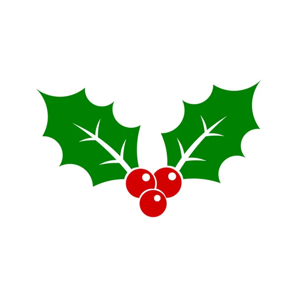 Kerstmis holly berry — Stockvector