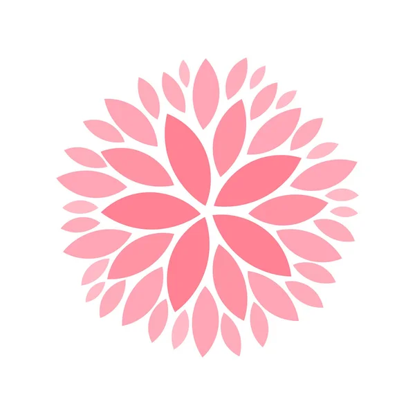 Pembe çiçek simgesi — Stok Vektör