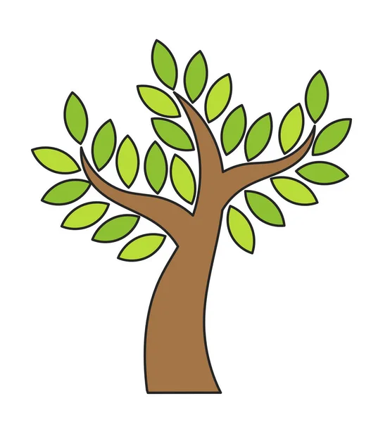 Ícone vetor de árvore — Vetor de Stock