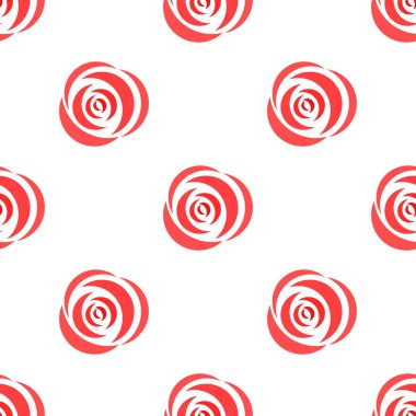 Kırmızı gül deseni pürüzsüz