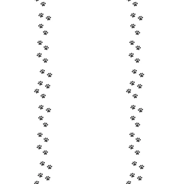 고양이 발자국 추적 패턴 — 스톡 벡터
