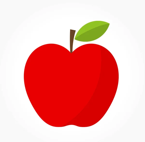 Vecteur de pomme rouge — Image vectorielle