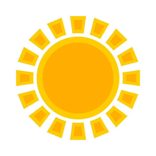 太陽のシンボルまたはアイコン — ストックベクタ