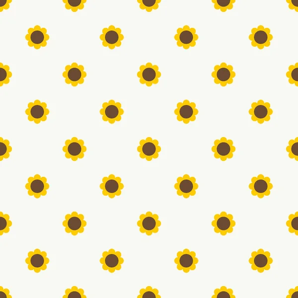 Sarı çiçek seamless modeli — Stok Vektör