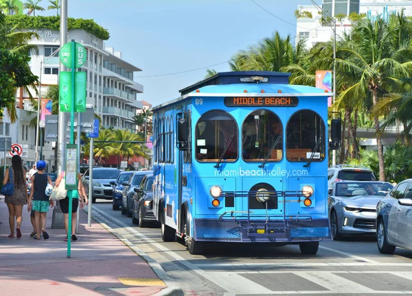 Miami Beach Trolley — Stock Photo, Image