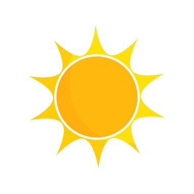 güneş simgesi illüstrasyon