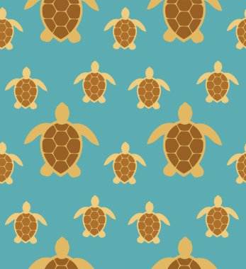Deniz kaplumbağaları seamless modeli