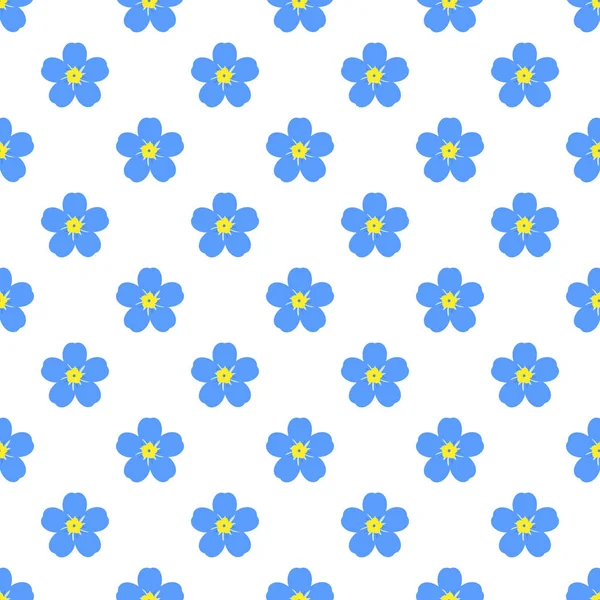 Forget me nots pattern — Stock Vector