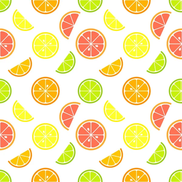 Narenciye meyve dilimleri seamless modeli