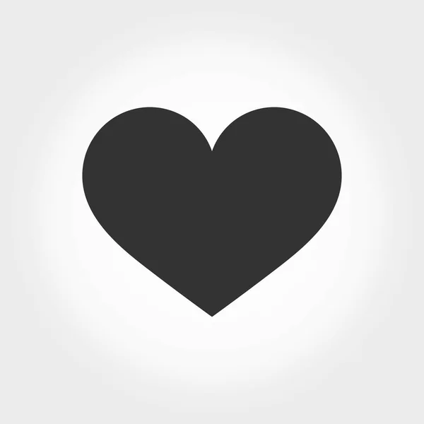 黑色心脏图标 — 图库矢量图片