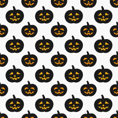 Halloween Jack-o-lantern seamless modeli