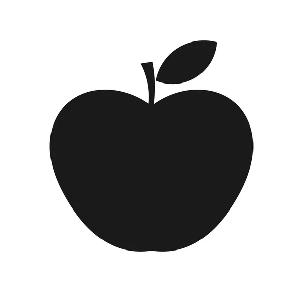 Icona di mela. illustrazione vettoriale — Vettoriale Stock
