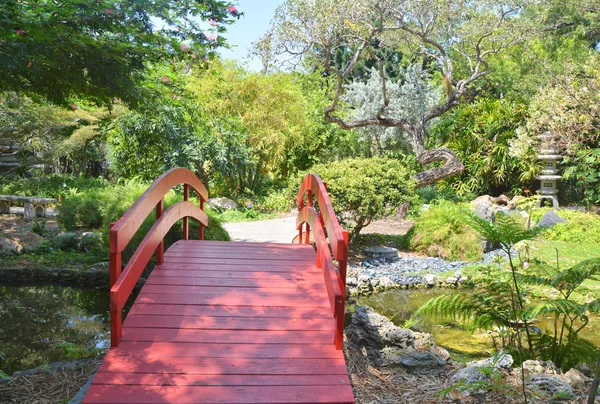 Japanese garden bridge — Stock Photo, Image