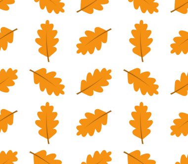 seamless modeli sonbahar meşe yaprakları