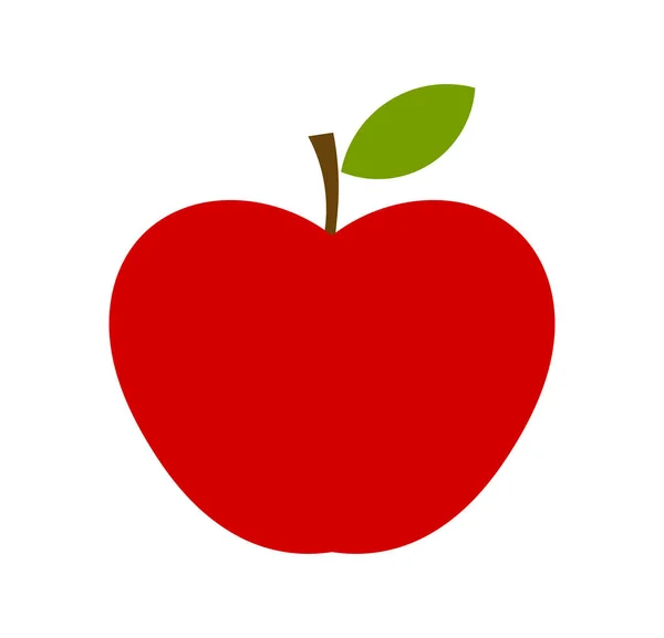 Czerwone jabłko. Ilustracja wektorowa — Wektor stockowy